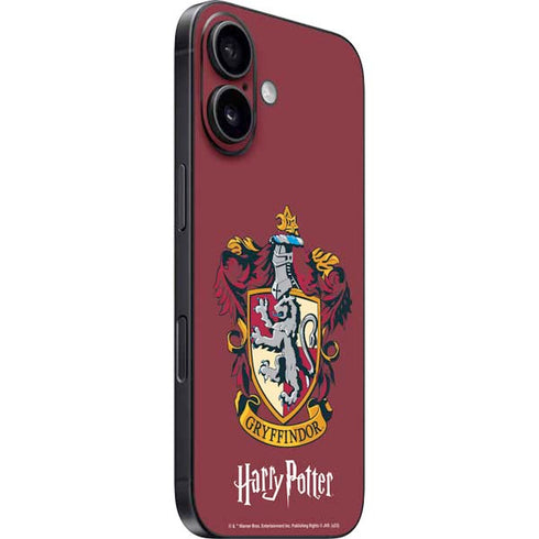 Wizarding World Harry Potter Gryffindor House Crest iPhone 16 Plus Skin